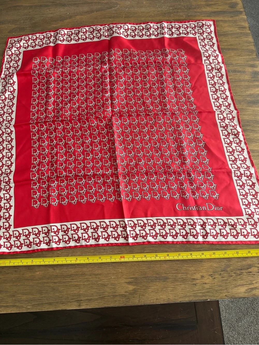Dior Logo Printed Silk Scarf Bandana